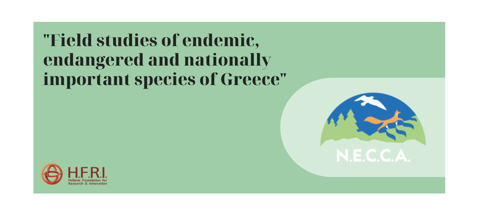 Call for “Actions to protect, conserve and promote biodiversity. Field studies of endemic, endangered and nationally important species of Greece”, funded by the Natural Environment and Climate Change Agency (NECCA)