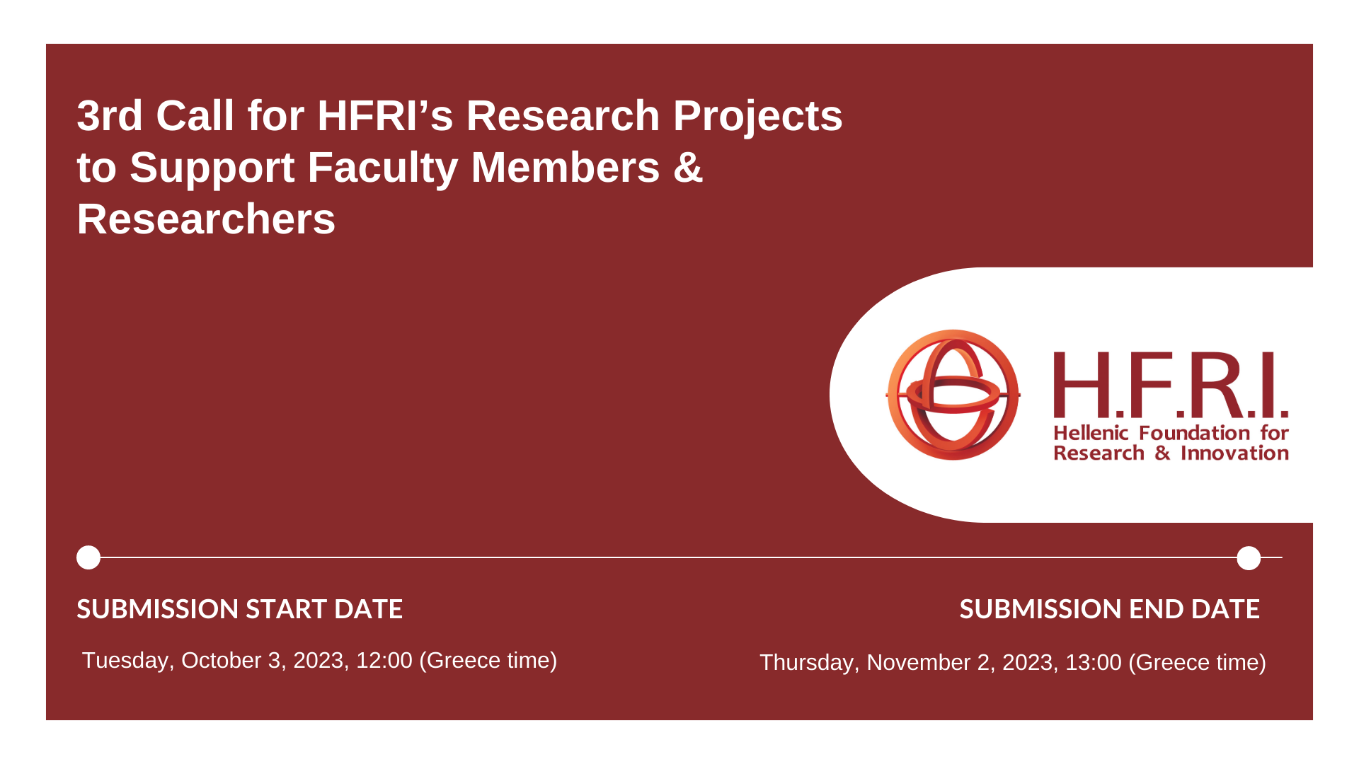 Announcement of the “3rd Call for HFRI Research Projects to support Faculty Members and Researchers”